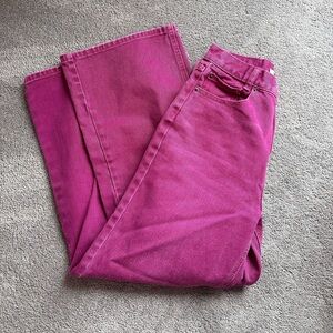 Women’s straight leg high waisted jeans urban outfitters BDG pink denim size 26